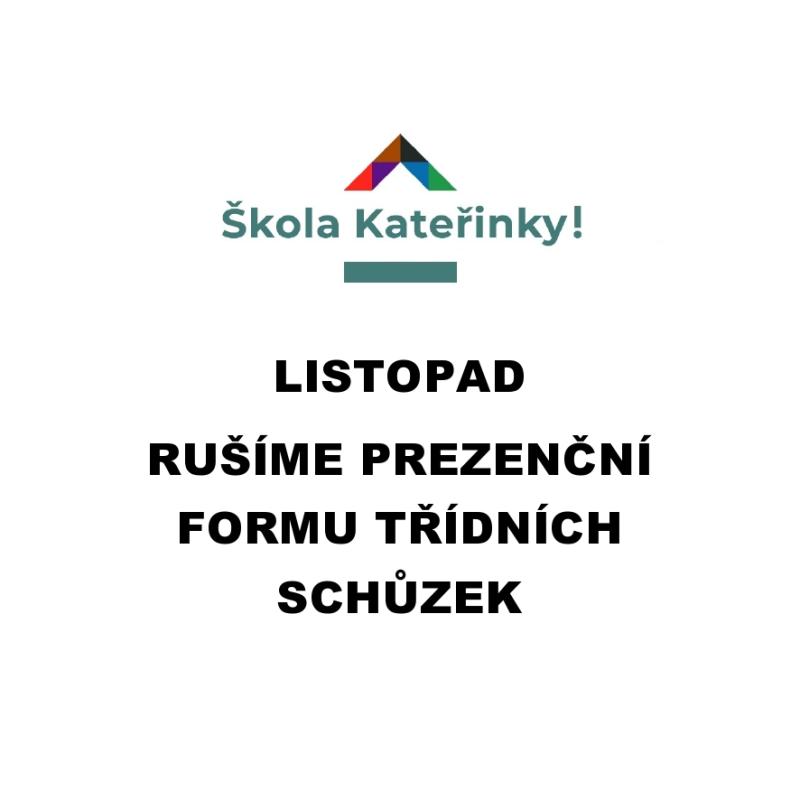 Třídní schůzky listopad