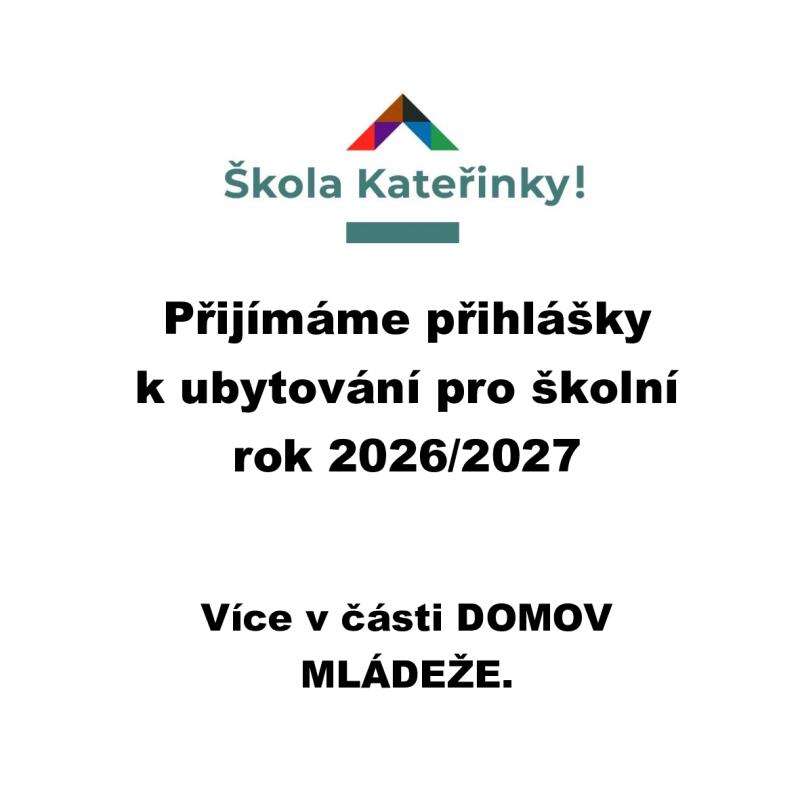Přihlášky k ubytování 2026/2027